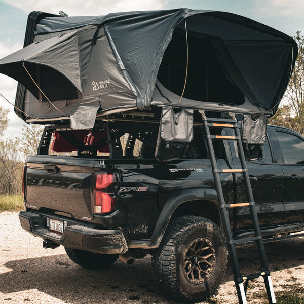 Sportsman Aluminum Rooftop Tent with Solar – Woodsbuilt