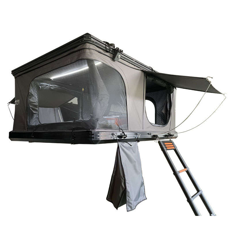 Overlander Aluminum Roof Top Tent with Solar